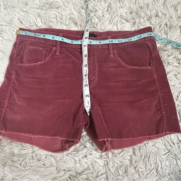 MOTHER Red Jean Shorts Cut-Off Style - Picture 14 of 14